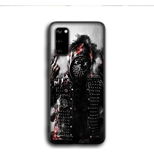 Bright Black Cover Cool Man Antigas mask Phone Case for Samsung A91 01 10S 11 20 21 31 40 50 70 71 80 A2 CORE A10