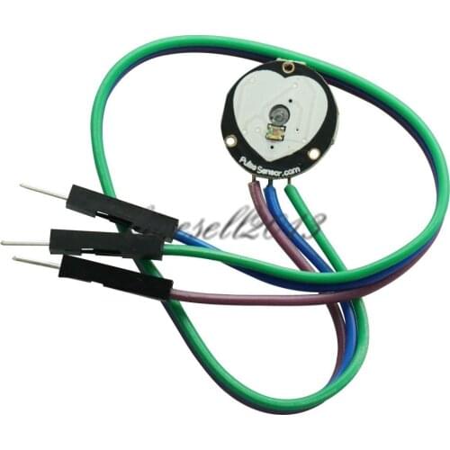Sensor Biosensor For Arduino Pulse Heart Rate Module Detector Board Diy Kit Open Source Optical Amplify Noise Eliminate 3.3v 5v