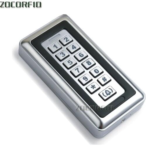 Metal casing 125KHZ Electronic RFID Proximity Entry Door Lock Access Control System with 10pcs crystal keyfobs