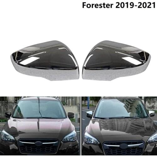 Chrome Car Rearview Mirror Cover Side Mirror Cap Trim for Subaru Forester 2019-2021