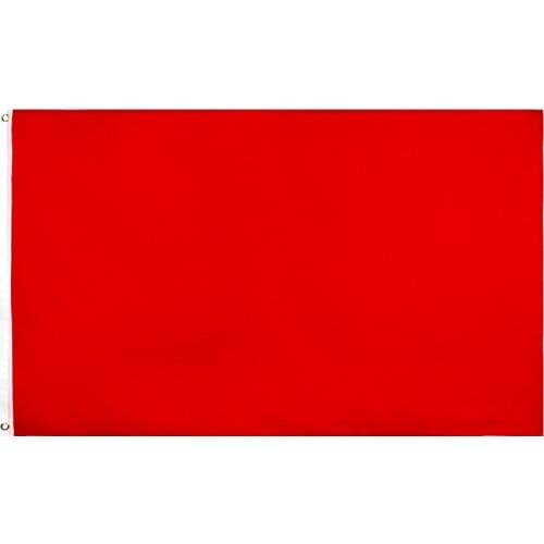 90X150cm Red DIY Flag Solid Color banner