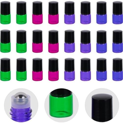 40PCS Refillable Roller Bottles Compact Perfume Essential Oil Roll On Bottle