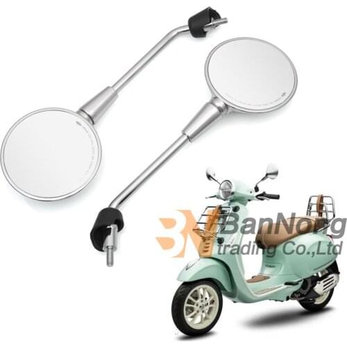 Motorcycle Mirrors Rearview Rear view For Vespa Primavera 4T-3V NOABS E2 E4 50 125 150 2T 4T 2013-2018