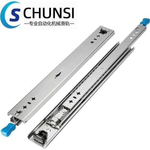 CHUNSI With Locking 53mm Width Load Bearing 120Kg Guide Rail For Car Heavy Duty Drawer Slide