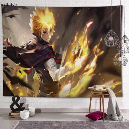 Wall Tapestry Anime Katekyō Hitman Reborn! Background Decorative Wall Hanging For Living Room Bedroom Dorm Room Home Decor