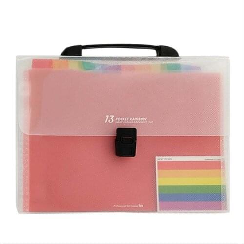 A4 organ bag 13 grid multi-layer file bag organ folder custom examination paper storage information booklet