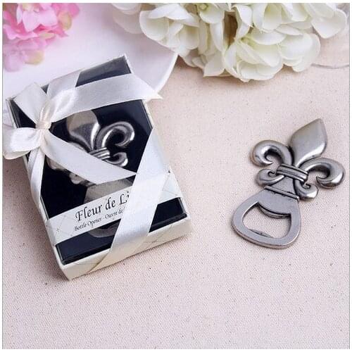 New design fleur de lis bottle opener wedding party gifts favors birthday party business event thanks gifts free shipping 20pcs