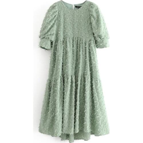 DOUJILI Fashion Women Dress Summer Style Pink Yellow Green White Dress Sweet Female Girl Short Sleeve Dress Soft Smooth