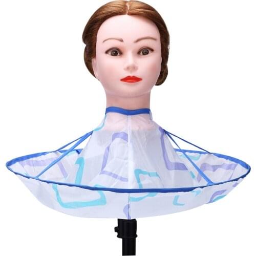 Foldable Waterproof Hair Cutting Cape Cloak Kids Adult Hair Styling Gown Clothes Salon Haircut Umbrella Capes Accessories