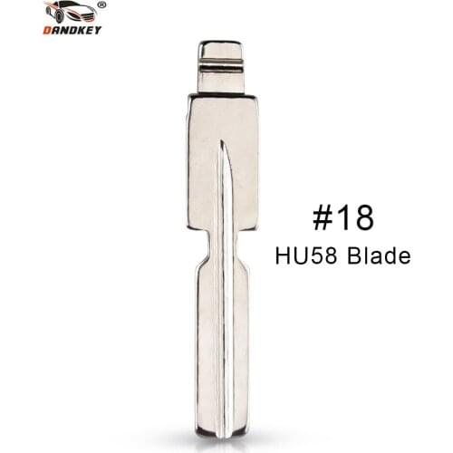 Dandkey Remote Folding Flip NO.18 Key Blade for BMW replacement key blade HU58 Uncut Key Blade Styling