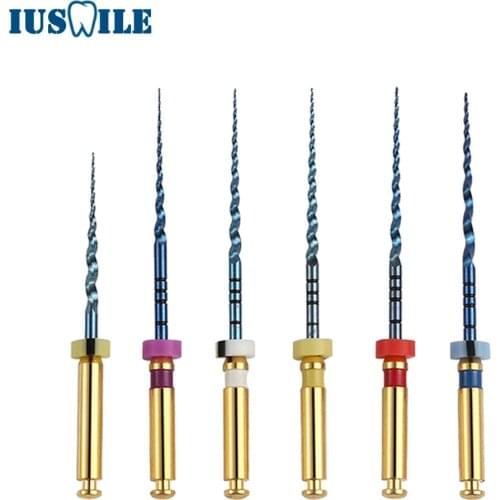 Dental Operation Niti Super Blue Heat Activation Endo Rotary Files For Preparing Root Canal Treatment Dentists Tools
