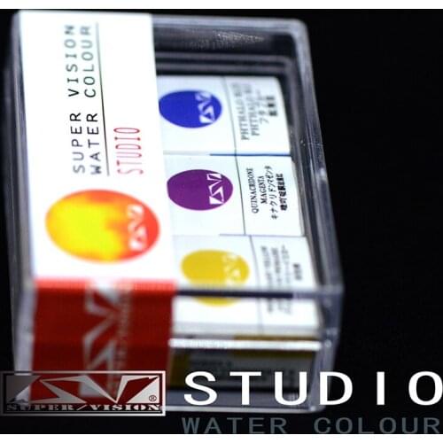 Super Vision 3 Colors Solid Watercolor Paint Set, Professional Watercolour For Painting Drawing Hand-painted, Art Supplies