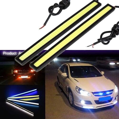 2 pcs New 17cm LED COB Daytime Running Light Waterproof DC12V Car Light Source Parking Fog Bar Lamp Strip Car Fog Light Bulbs