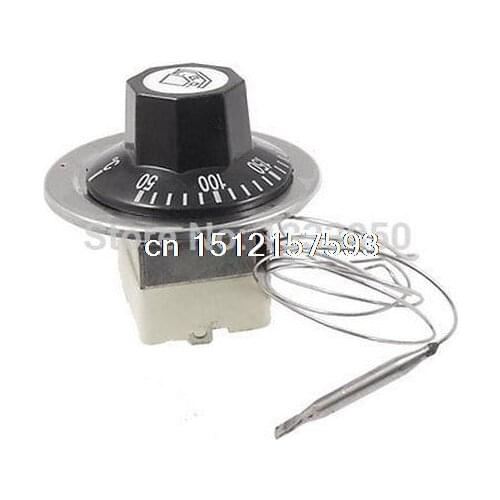 Free Shipping Electric Oven 50-300C N.C Temperature Capillary Thermostat 220V 16A w 56mm Probe