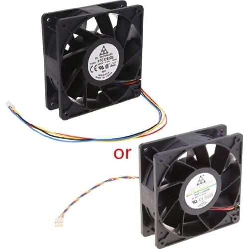 120x120x38mm Brushless DC12V 4.8A 11-Blade Cooling Fan 12038 For Delta PFC1212DE