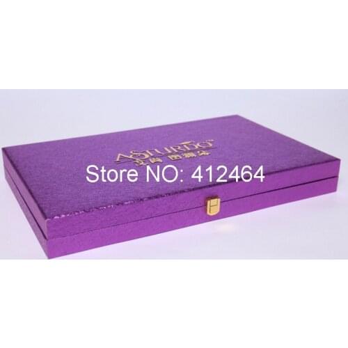 Custom leather Jewelry packing box packaging with logo luxury ( GF-166)