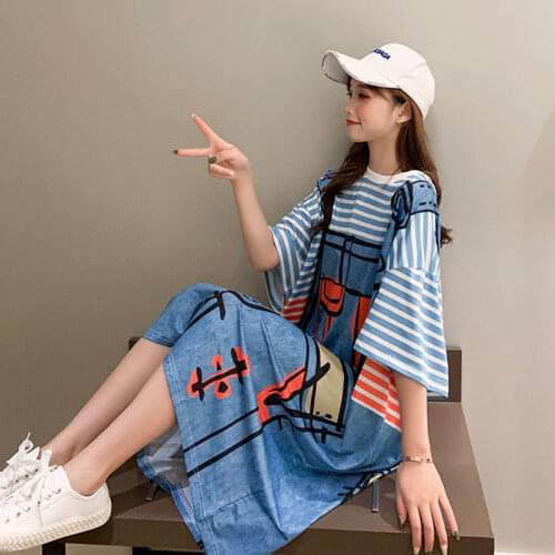 Womens Pajamas Early Spring In The Sleeves Loose Plus Size Pyjamas Women Long Dresses Cartoon Home Nightdress Summer Dress