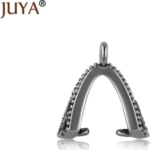 20PCS Crystal Agate Pendant Clasp Connectors Bails Pinch Clip Bail Link Pendants Charm Clasps Diy Jewelry Findings wholesale