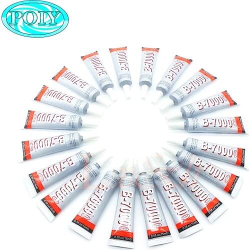 20PCS Set 15ML Multi purpose adhesive B7000 DIY Tool cellphone samsung iPhone LCD Touch Screen middle Frame housing Glue