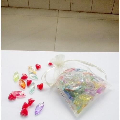 300pcs 15*20 Beige gift bags for jewelry/wedding/christmas/birthday Organza Bags with handles Packaging Yarn bag