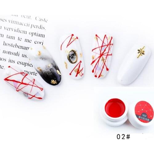 Msk Color Lead 10g Spider Wire Drawing Line For Nails Art Gel Nail Polish DIY Painting Gel Nail Polish Web Stickers Gel Polish