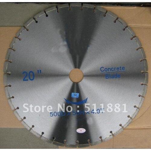 20'' diamond wet saw blade | 500mm concrete granite saw blade | bridge cutting blade | can choose silent base core
