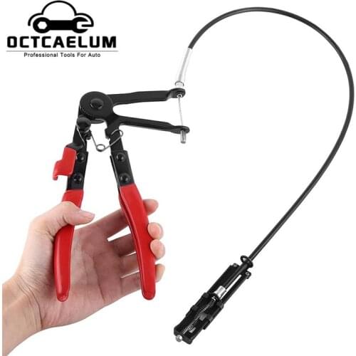 Auto Vehicle Flexible Wire Long Reach Hose Clamp Pliers For Fuel Oil Water Hose Pipe Removal Tool ST0019