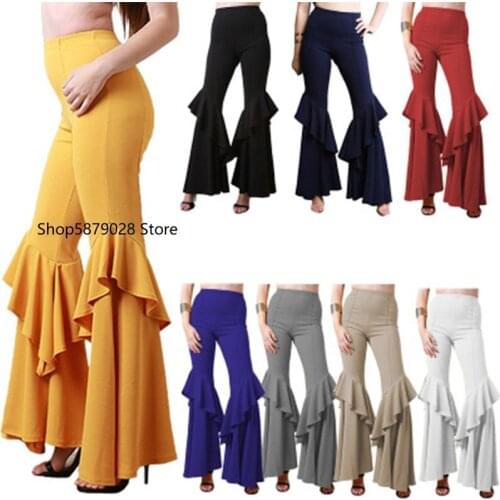 Medieval Cosplay Carnival Retro Witch High Waist Wide-leg Straight Renaissance Trouser Womens Fashion Splicing Boot Cut Pants