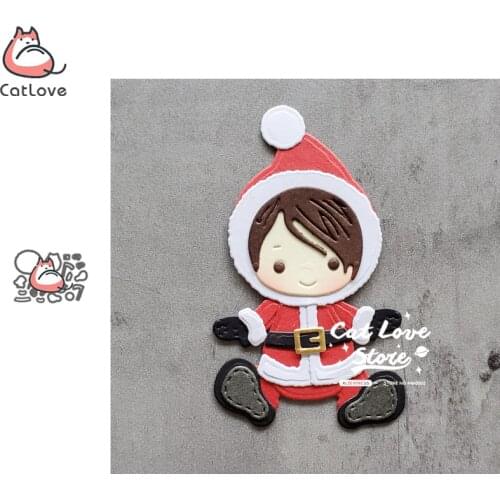 Catlove Santa Claus Baby Christmas Metal Cutting Dies Scrapbooking Stencil Die Cuts Card Making Craft Embossing New Die For 2020