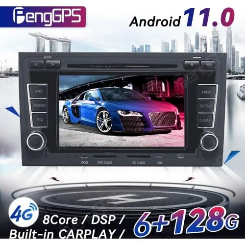 Android 11.0 Touch Screen CD DVD Player For Audi A4 S4 RS4 2003-2012 GPS Navigation Multimedia Headunit 4G+64G Carplay DSP PX6
