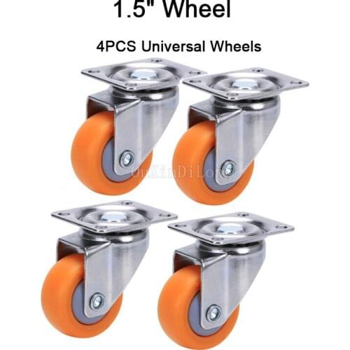 Brand New 4PCS 1.5Inches Heavy Wheels Castors Nylon Mute Platform Trolley Chair Utensils Furniture Casters DIY Parts