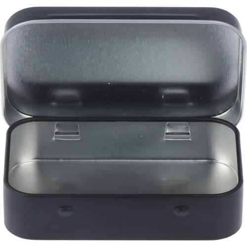 Cigarette Paste Box Tobacco Wire Tin Box Storage Box Small Jewelry Candy Coin Key Organizer Tin Flip Black Gift Seal