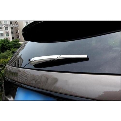 Lapetus Chrome Rear Windshield Window Windscreen Rain Wiper Cover Kit Fit For Land Rover Discovery Sport 2015 - 2019 ABS