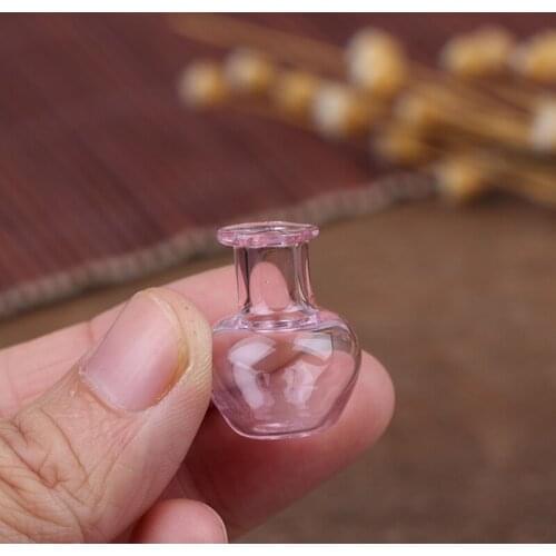New Arrival 6 Colors 1/12 Dollhouse Miniature Kids Toy glass Decoration Vase Pot