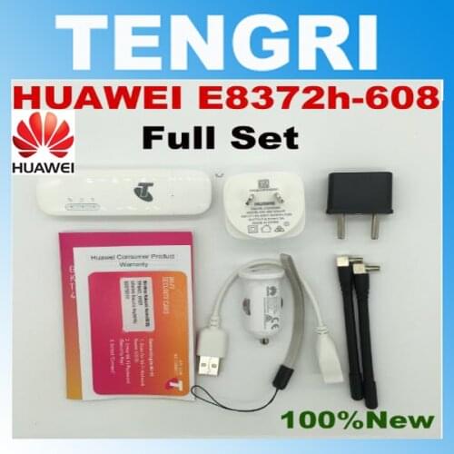 Original Unlocked Huawei E8372h-608 150Mbps 4G LTE Wifi Modem Dongle Surfstick Data Card E8372 Support 10 wifi users PK E8278