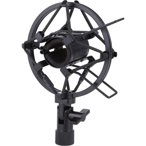 Microphone Shock Mount 25MM For 23MM-27MM Diameter Condenser Mic Black