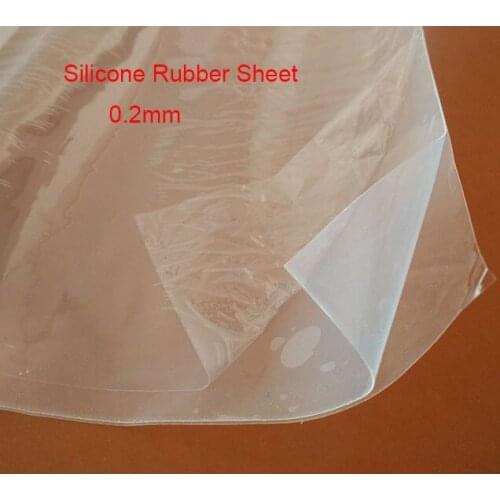 0.2mmx500mmx500mm Silicone Rubber Sheet Sealing gaskets Material
