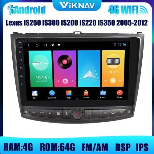 2 din car Gps navigation for Lexus IS250 IS300 IS200 IS220 IS350 2005-2012 DVD multimedia player android radio head unit car aud