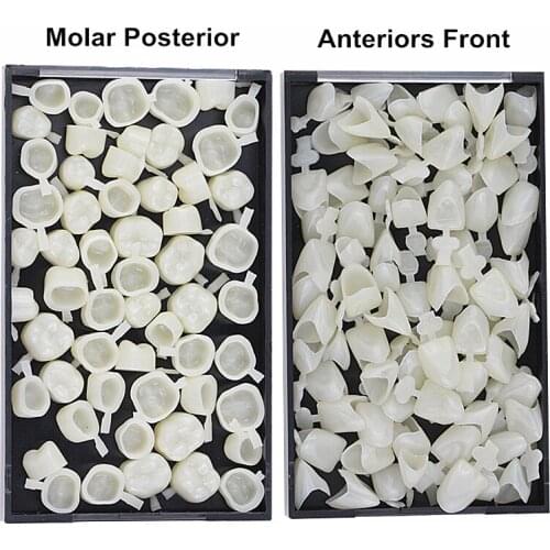 2 Boxes Dental Materials Mixed Temporary Crown Anteriors Front & Molar Posterior Nature Color Teeth Dentist Products