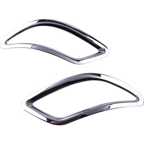 2X Chrome Car Rear Fog Lampshade Cover Trim fit for Lexus RX270 RX350 RX450 2010 2011 2012 2013 2014 2015