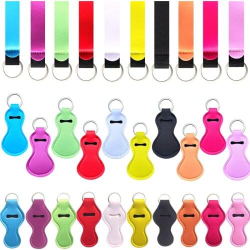 30ml Hand Sanitizer Keychain Holder Portable Travel Bottle Refillable Disinfection Gel Flip Cap Bottles with Keychain Carrier