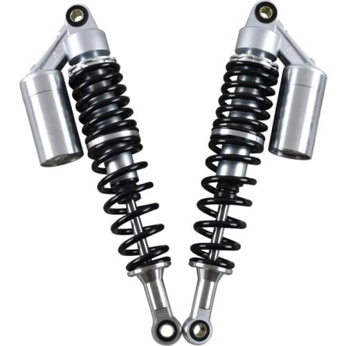 370mm Black Aluminum Alloy Motorcycle Air Gas Pre-load Rear Shock Absorber Suspension Motorbike 7.5mm Spring