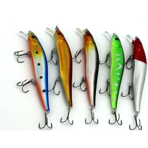 5Pcs 14cm 23g Big Minnow Fishing Lure Colorful Deep Swim Fishing Hard Bait Artificial Bait Floating Fake Boat Fishing Tackles