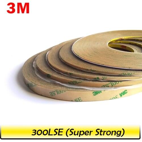 Promotion! 1mm/2mm/5mm/3mm/10mm Choose, 3M 300LSE Super Strong Double Sided Adhesive Heavy Duty Tape for LCD Lens Digitizer 55M