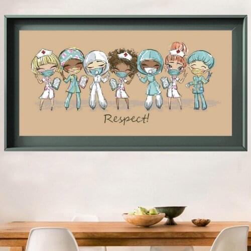 5D Full Diamond Painting hero doctor Diamond Painting nurse Diamond Embroidery Cross Stitch Arts Crafts for doctor Home Decor