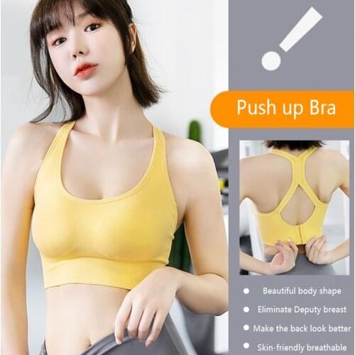 Women Bra Posture Corrector Bralette Front Closure Bras Fitness Vest Push Up Bra Female Brassiere Underwear Tank Tops