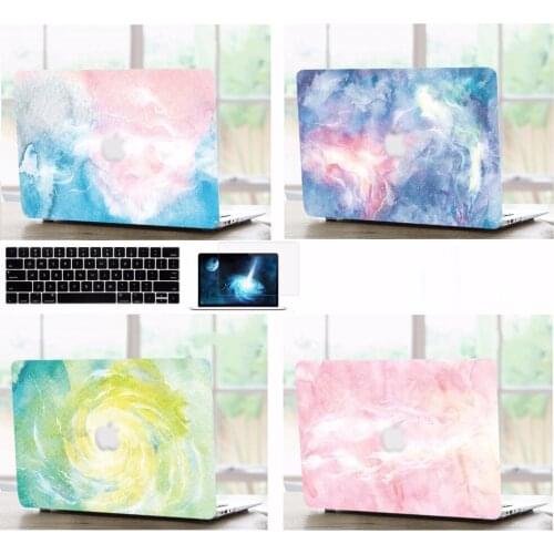 Laptop Shell Case Keyboard Cover Screen Film Protector For 11 12 13 15" inch Apple Macbook Air Pro Retina Touch Bar Release 2016