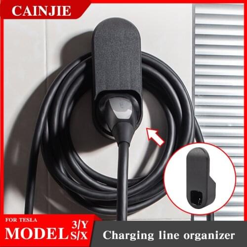 For 2021 Model3 Car Charging Cable Organizer For Tesla Model 3 S X Y Accessories Wall Mount Connector Bracket Charger Holde