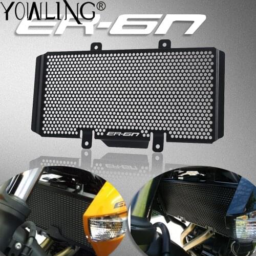 For Kawasaki ER6N ER-6N 2009 2010 2011 2012 2013 2014 2015 2016 Motorcycle Aluminum Radiator Guard Protector Grille Grill Cover
