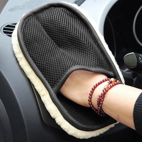 For Car Body Care Washing Cleaning Wool Glove Soft Brush Washer Cleaner For Home Motorcycle Automotive Cleaning tool